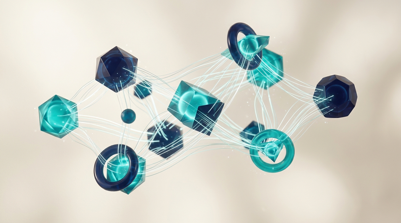 Abstract fluid collaboration visual